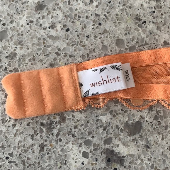 Wishlist Stretch Lace Halter Bralette- Apricot - Picture 5 of 8